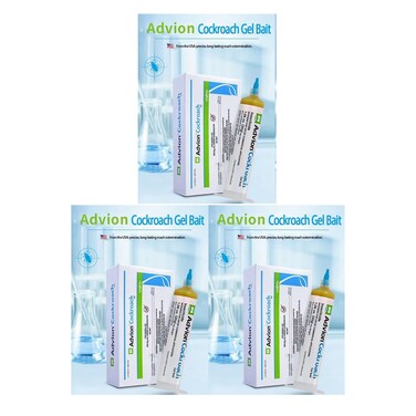 Pack Of 3 Advion Cockroach Roach Insecticide Bait Gel 30G