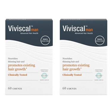 VIVISCAL Man Hair Growth 60 Counts Pack Of 2