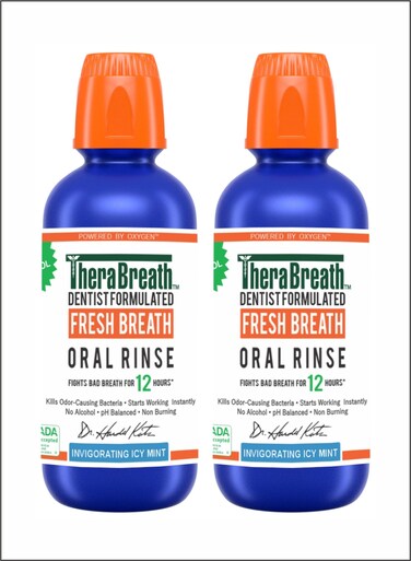 Healthy Gums Oral Rinse  Invigorating Icy Mint, Pack of 2 for LongLasting Gum Health