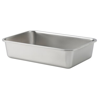 Food Container, Large Rectangular/Stainless Steel, 3 L