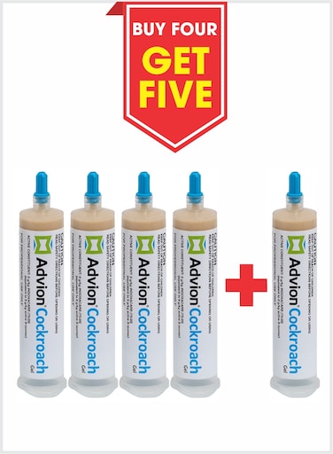 Advion Buy 4 &amp; Get 1 Free Total 5PCS Cockroach Gel Bait Indoor &amp; Outdoor Use 30g
