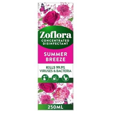 Zoflora Concentrated Multi-Purpose Disinfectant (Floral Breeze, 250 ml)