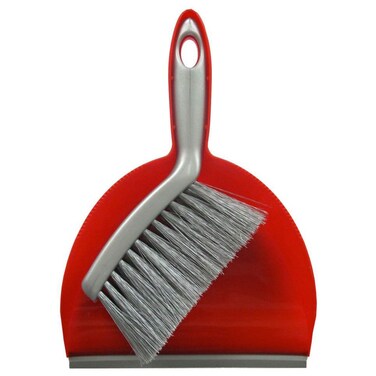 Tonkita Mini Set Dustpan W/Brush &amp; Rubber Lid (26 x 18 x 4 cm)