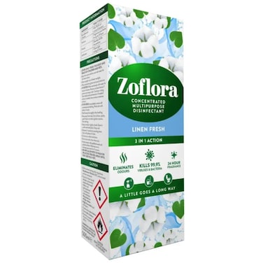 Zoflora Concentrated Multi-Purpose Disinfectant (Linen Fresh, 500 ml)