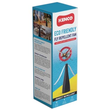 Kenco Eco Friendly Portable Fly Repellent Fan (7 x 7 x 20 cm)