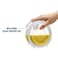 Borosil Klip-N-Store Round Glass Storage Container With Air Tight Lid Food Storage Container Microwave Safe Container 400 Ml