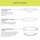 Borosil Klip-N-Store Round Glass Storage Container With Air Tight Lid Food Storage Container Microwave Safe Container 400 Ml