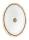 Dinewell 34Cm Hotensia Melamine Oval Platter Dwr5012Ho White 34 cm