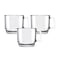 Ocean Stack Noir 3 Pcs Set 485 Ml P0034103 Espresso Cup Tea &amp; Coffee Cup Cappuccino Cup Latte Glass 485 ml