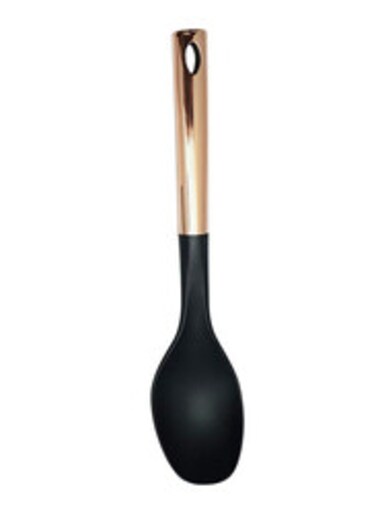 Raj 14-Inch Copper Handle Nylon Serving Spoon Vcs066 Black/Gold