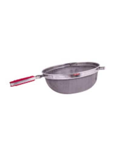 Raj 18.5Cm Rainbow Juice Strainer Silver/Red