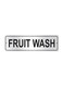 Raj 25.5Cm Metal Fruit Wash Sign Board Silver