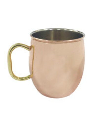 Raj 9.5Cm Steel Moscow Mule Copper Plated Mug Smmm01 Brown/Gold 9.5 cm