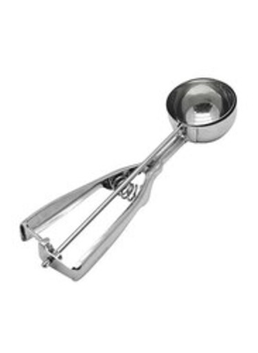 Raj Stainless Steel Spring Ice Cream Scoop Silver