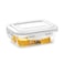 Borosil Klip-N-Store Rectangular Glass Storage Container With Air Tight Lid Food Storage Container Microwave Safe Container 2.0 Ltr