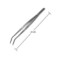 Kitchen Master Stainless Steel Garnish Tweezer Bent 10 Rbs016 Bent Plating Tweezers Bent Decorating Tongs Bent Chef'S Tweezers