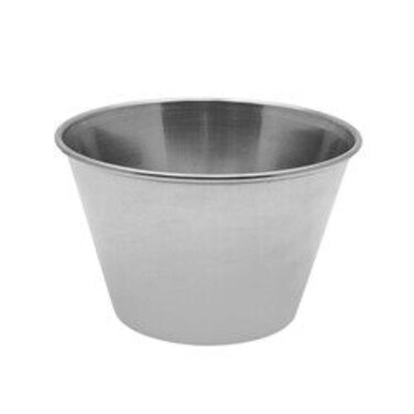 Raj Stainess Steel Sauce Cup Beaded 8 Oz 8 oz