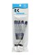 Rk 6-Piece Stainless Steel Fork Set Rk0083 Silver/Blue