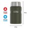 Thermos Stainless Steel Vacuum Insulated Army Green Jar 710Ml Sk3020Ag Insulated Food Jar Lunch Box Storage Container Thermal Flask For Travel