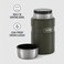 Thermos Stainless Steel Vacuum Insulated Army Green Jar 710Ml Sk3020Ag Insulated Food Jar Lunch Box Storage Container Thermal Flask For Travel