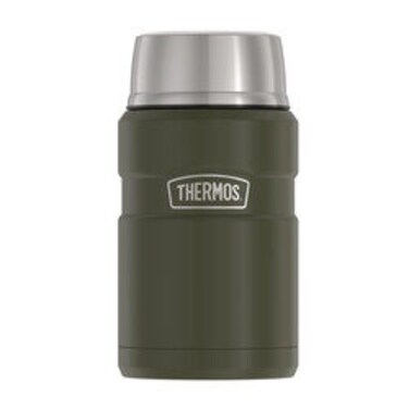 Thermos Stainless Steel Vacuum Insulated Army Green Jar 710Ml Sk3020Ag Insulated Food Jar Lunch Box Storage Container Thermal Flask For Travel