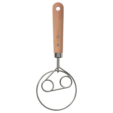 Dough Whisk Stainless Steel/Beech 26 Cm