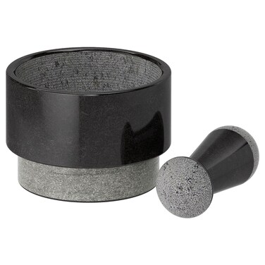 Pestle And Mortar Marble Black