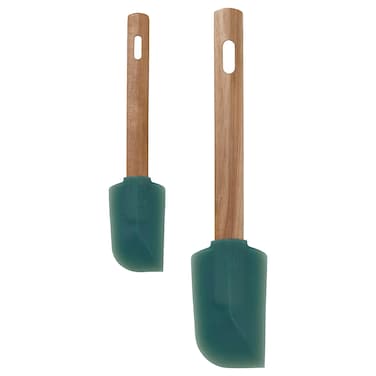 Spatula Set Of 2 Wood/Dark Grey-Green