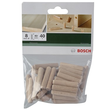 Dowels (8 x 40 mm, Pack of 40)
