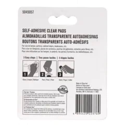 Clear Round Self-Adhesive Protective Vinyl Pads (1 cm)