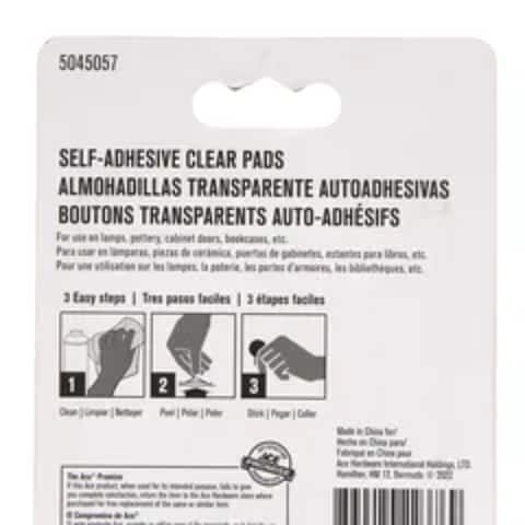 Clear Round Self-Adhesive Protective Vinyl Pads (1 cm)