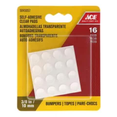 Clear Round Self-Adhesive Protective Vinyl Pads (1 cm)