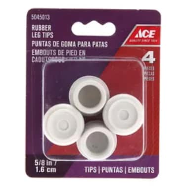 Non-Slip Rubber Leg Tip (Off White, 1.58 cm)