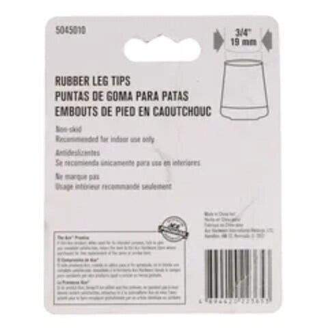 Non-Slip Rubber Leg Tip (Off White, 1.9 cm)