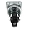 Swivel Soft Rubber Industrial Use Caster Plate (10.16 cm)