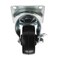 Swivel Soft Rubber Industrial Use Caster Plate W/Brake (7.62 cm)