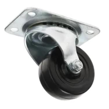 Swivel Soft Rubber Medium Duty Caster Plate (6.35 cm)