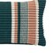 Atmosphera Striped Cotton &amp; Polyester Fluted Cushion (50 x 8 x 30 cm, Multicolor)