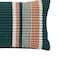 Atmosphera Striped Cotton &amp; Polyester Fluted Cushion (50 x 8 x 30 cm, Multicolor)
