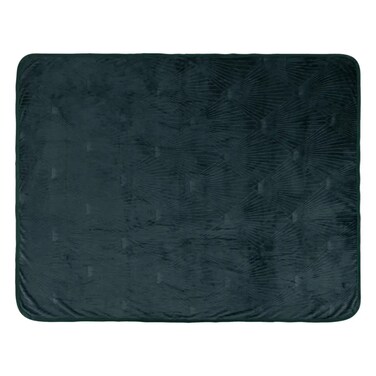 Atmosphera Polyester Blanket (125 x 1 x 150 cm, Green)