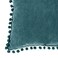 Atmosphera Pom-Pom Cushion (40 x 14 x 40 cm, Duck Blue)