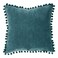 Atmosphera Pom-Pom Cushion (40 x 14 x 40 cm, Duck Blue)