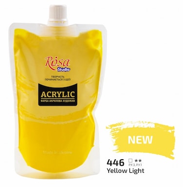 ROSA Studio Acrylic Paint in Soft-Pack Yellow Light 200ML
