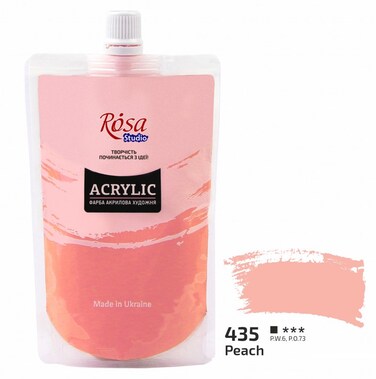 ROSA Studio Acrylic Paint in Soft-Pack Peach 200ML