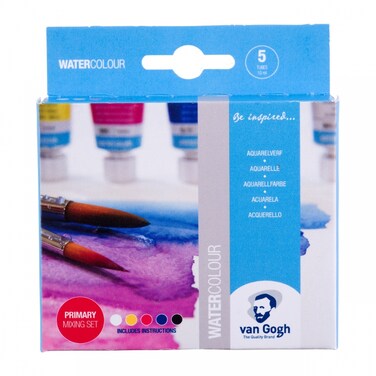 Van Gogh Watercolour Primary Mixing Set   5 X 10 Ml Tubes