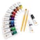 ROYAL &amp; LANGNICKEL Gouache Paint Sets with Brushes - 12ml Set Of 12 Color