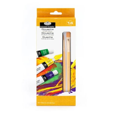 ROYAL &amp; LANGNICKEL Gouache Paint Sets with Brushes - 12ml Set Of 12 Color
