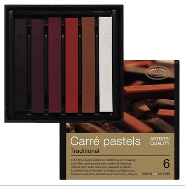 Rembrandt Carr&eacute; Pastel Set Traditional   6 Colours