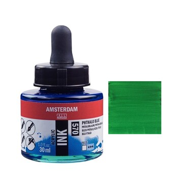 Amsterdam Acrylic Ink 30Ml Permanent Green Deep 619