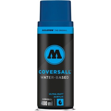 Molotow Coversall Water Based Spray Paint 400 Ml Ultra-Matt Tulip Blue